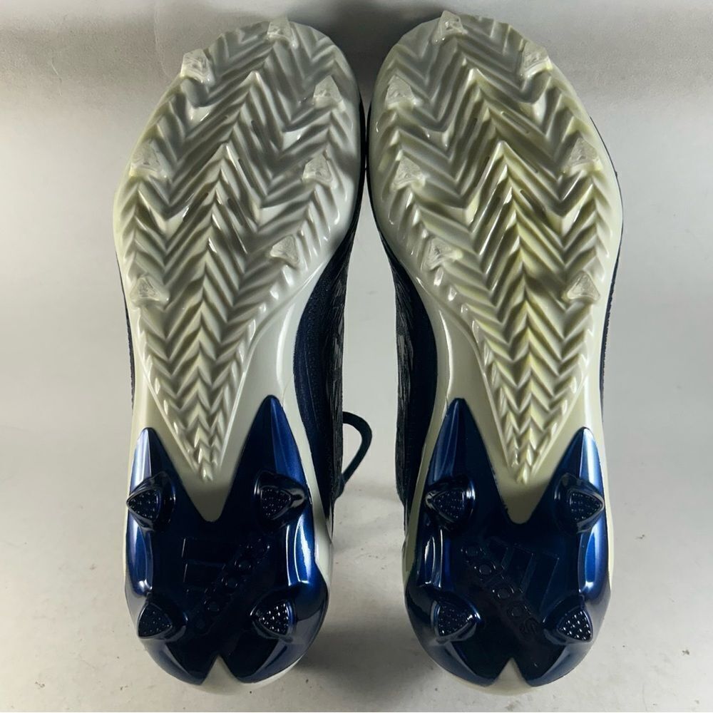 Adidas Adizero Men’s Football Cleats Dark Blue Size 14 HR1604 - Picture 7 of 8